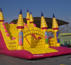 T8-279 Princess Inflatable Slide Castle Giant Slide