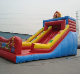 T8-787 Happy Joker Tema Bouncing Inflatable Dry Slide