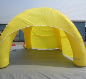 Tent1-308 Tenda tiup kubah iklan kuning
