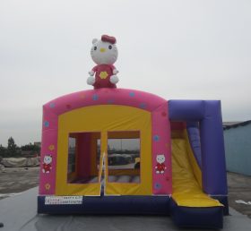 T5-105 Hello Kitty Inflatable Castle Combo Slide