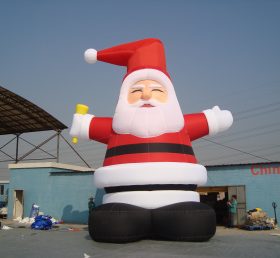 C1-3 Natal mainan tiup Santa Claus