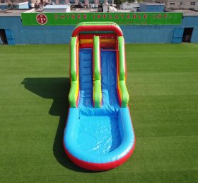 T8-569 Slide tiup slide komersial dengan kolam anak-anak