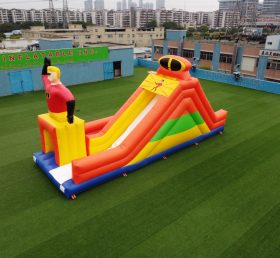 T8-1075 Superman Agents Inflatable Slide Children's Playground