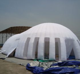 Tent1-410 Tenda tiup putih raksasa