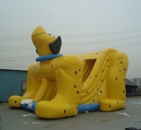 T8-539 Slide tiup anak anjing kuning