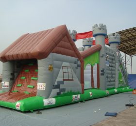 T11-619 Inflatable bouncing house jumping rintangan bouncing course