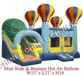 T5-135 Slide kombinasi trampolin kastil tiup balon