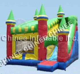 T5-170 Rumah bouncing kastil tiup dengan slide