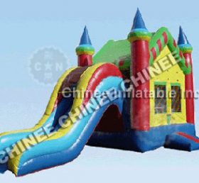 T5-171 Rumah bouncing kastil tiup dengan slide