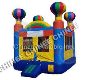 T5-176 Rumah trampolin balon berwarna
