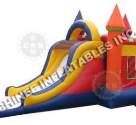 T5-201 Rumah bouncing kastil tiup dengan slide
