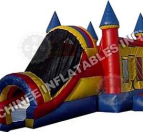 T5-227 Rumah bouncing kastil tiup dengan slide