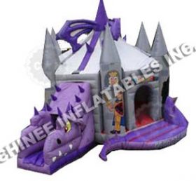 T5-259 Knight Inflatable Castle Bouncing House Combine Slide