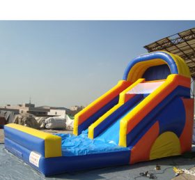 T8-1156 Slide tiup slide komersial dengan kolam anak-anak