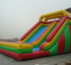T8-588 Slide kering tiup raksasa berwarna luar ruangan untuk anak-anak dan orang dewasa