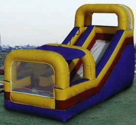 T8-670 Komersial trampolin slide dikombinasikan dengan trampolin tiup anak-anak rumah bouncing dewasa