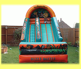 T8-782 Slide kering tiup anak-anak luar ruangan, cocok untuk acara pesta