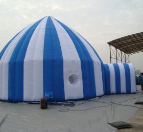 Tent1-30 Tenda tiup biru dan putih
