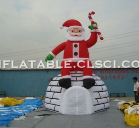 C1-163 Natal mainan tiup Santa Claus