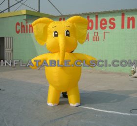 M1-22 Kartun ponsel tiup gajah kuning