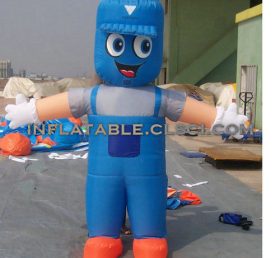 M1-303 Blue Man Inflatable Mobile Cartoon