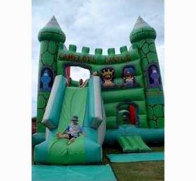 T2-1006 Green Castle Inflatable Trampolin
