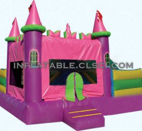 T2-743 Pink Castle Inflatable Trampolin