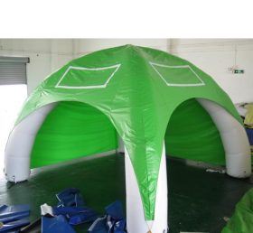 Tent1-310 Tenda tiup kubah iklan hijau