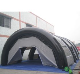 Tent1-315 Tenda tiup hitam dan putih