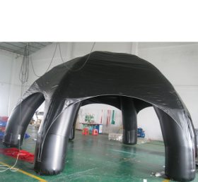 Tent1-321 Tenda tiup kubah iklan hitam