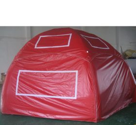Tent1-333 Tenda tiup kubah iklan merah