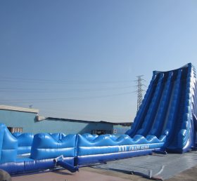 T8-1509 Slide tiup raksasa komersial dengan kolam renang untuk orang dewasa
