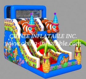 T8-1443 Seabour World Inflatable Circus Dry Slide