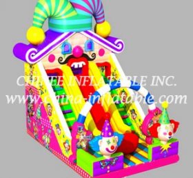 T8-1489 Happy Joker Inflatable Slide