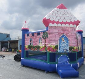 T2-3487 Princess Inflatable Elastic Castle