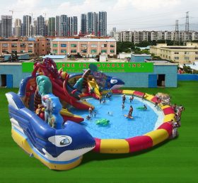 Pool2-727 Ocean World Theme Pool Inflatable Park