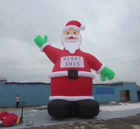 C1-115 8M high outdoor raksasa tiup Santa dekorasi