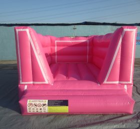T2-3354 Rumah bouncing tiup merah muda