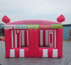 Tent1-533 Tenda tiup merah untuk sewa rumah pesta