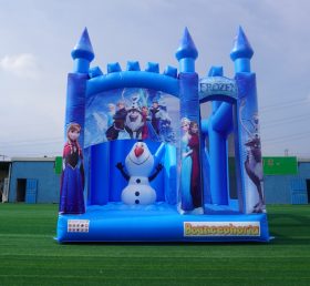 T5-1002A Disney Frozen Inflatable Castle Combined Slide Jumping Castle