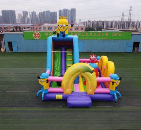 T6-3560 Minions Inflatable Combined Jumping Castle Inflatable Slide Children's Playground