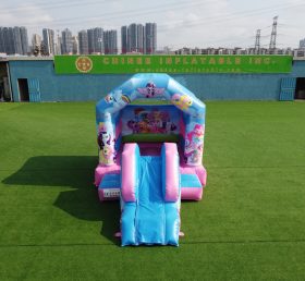 T2-2723B My Pony Children Inflatable Castle dengan Slide Combined Inflatable Combined