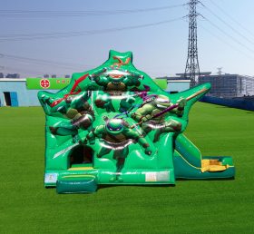 T2-4086 Ninja Turtle Double Slide Combined Jumping Castle