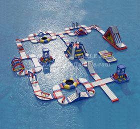 S114 Inflatable Water Park Water Island