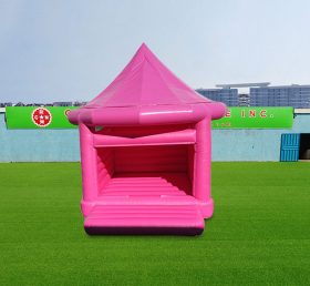 T2-3521C Rose Red Wedding Inflatable Castle