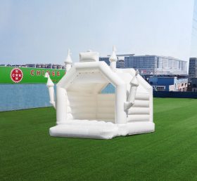 T2-3543 White Wedding Inflatable Castle