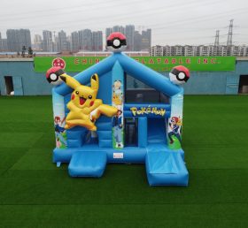 T2-4452 Pokémon Pikachu Inflatable Castle with Slide