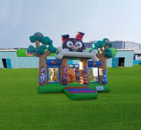 T2-4432 Forest Animal Inflatable Castle