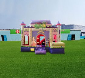 T2-4439 Princess Inflatable Castle and Slide