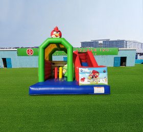 T2-4486 Angry Birds Inflatable Castle dengan Slide